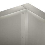 vidaXL Oporný múr 50 x 50 x 30 cm Nehrdzavejúca oceľ Strieborná – Obrázok 5