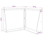vidaXL Oporný múr 50 x 50 x 30 cm Nehrdzavejúca oceľ Strieborná – Obrázok 7