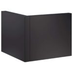 vidaXL Oporný múr 2 ks 50 x 50 x 40 cm Oceľ Čierna – Obrázok 4