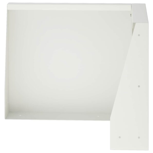 vidaXL Oporný múr 2 ks 50 x 50 x 40 cm Oceľ Biela – Obrázok 2