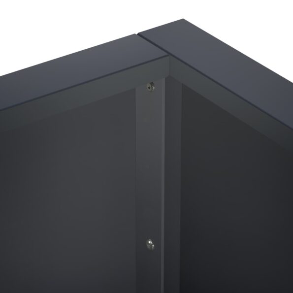 vidaXL Oporný múr 50 x 50 x 40 cm Oceľ Antracitová – Obrázok 5