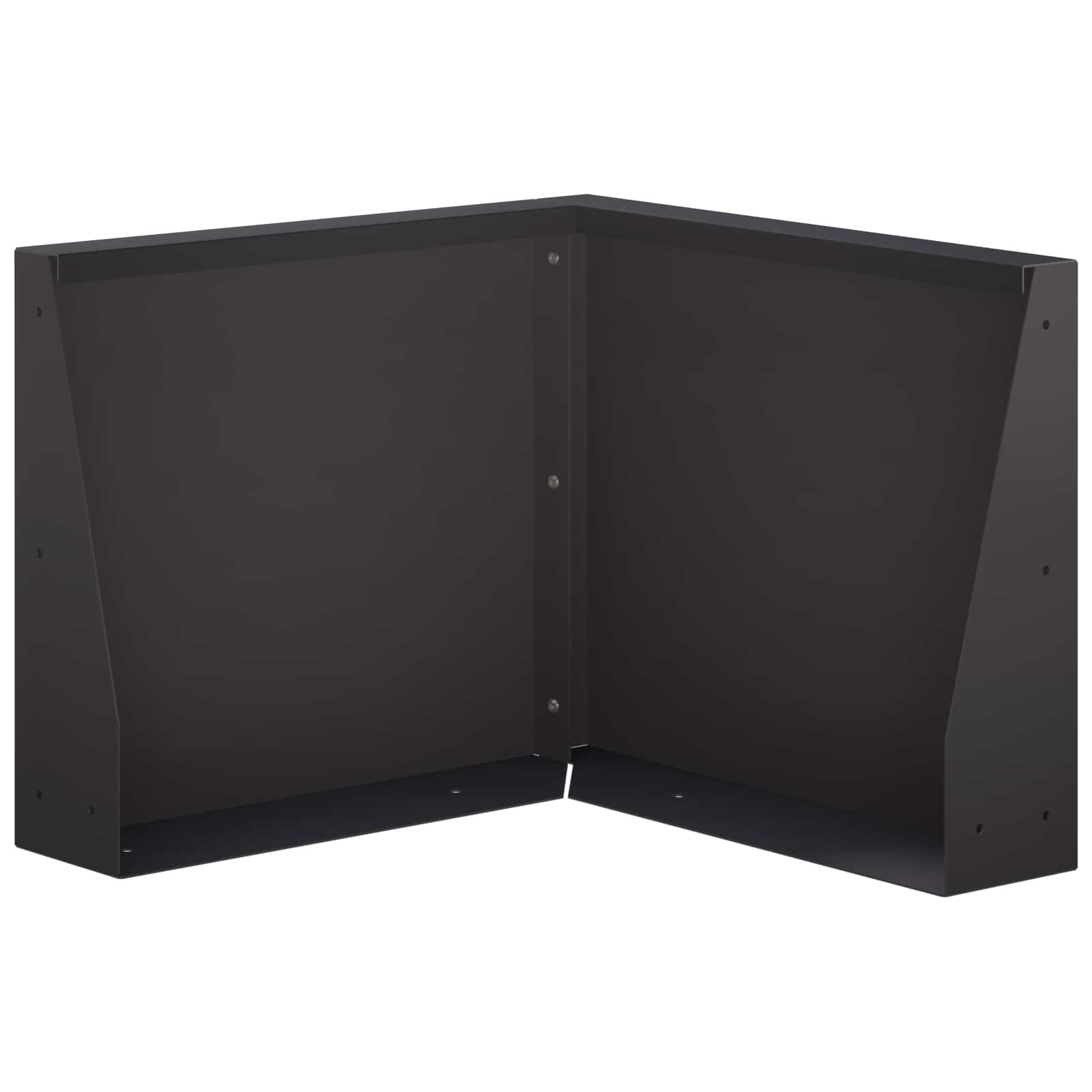 8015227_1.jpg vidaXL Oporný múr 50 x 50 x 50 cm Oceľ Čierna – Obrázok 1