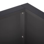 vidaXL Oporný múr 50 x 50 x 50 cm Oceľ Čierna – Obrázok 5