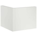 vidaXL Oporný múr 50 x 50 x 50 cm Oceľ Biela – Obrázok 4