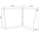 vidaXL Oporný múr 50 x 50 x 50 cm Oceľ Biela – Obrázok 7