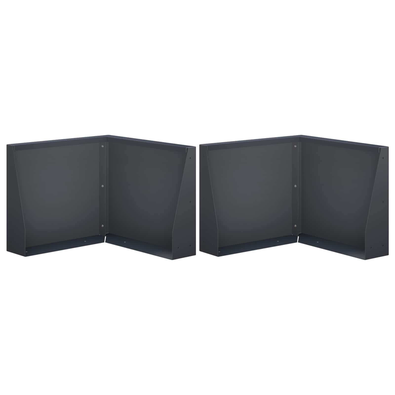 8015232_1.jpg vidaXL Oporný múr 2 ks 50 x 50 x 50 cm Oceľ Antracitová – Obrázok 1