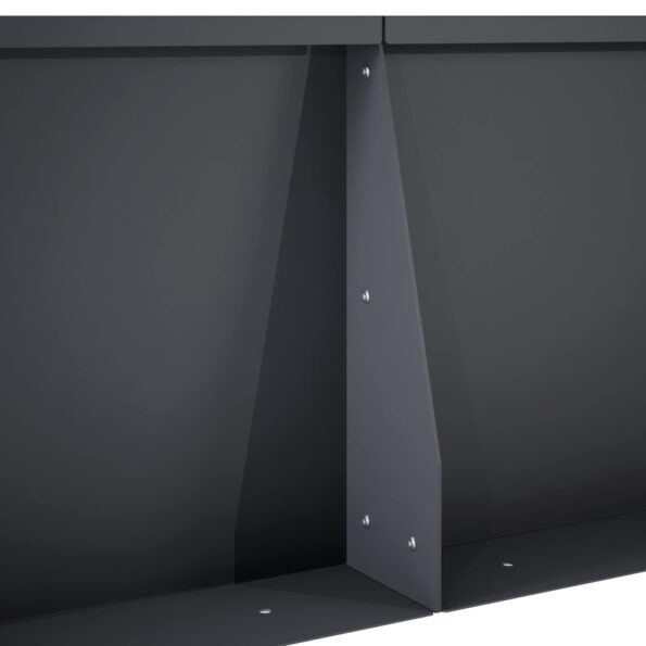 vidaXL Oporný múr 2 ks 50 x 50 x 50 cm Oceľ Antracitová – Obrázok 6