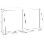vidaXL Oporný múr 2 ks 40 x 12 x 30 cm Oceľ Čierna – Obrázok 8