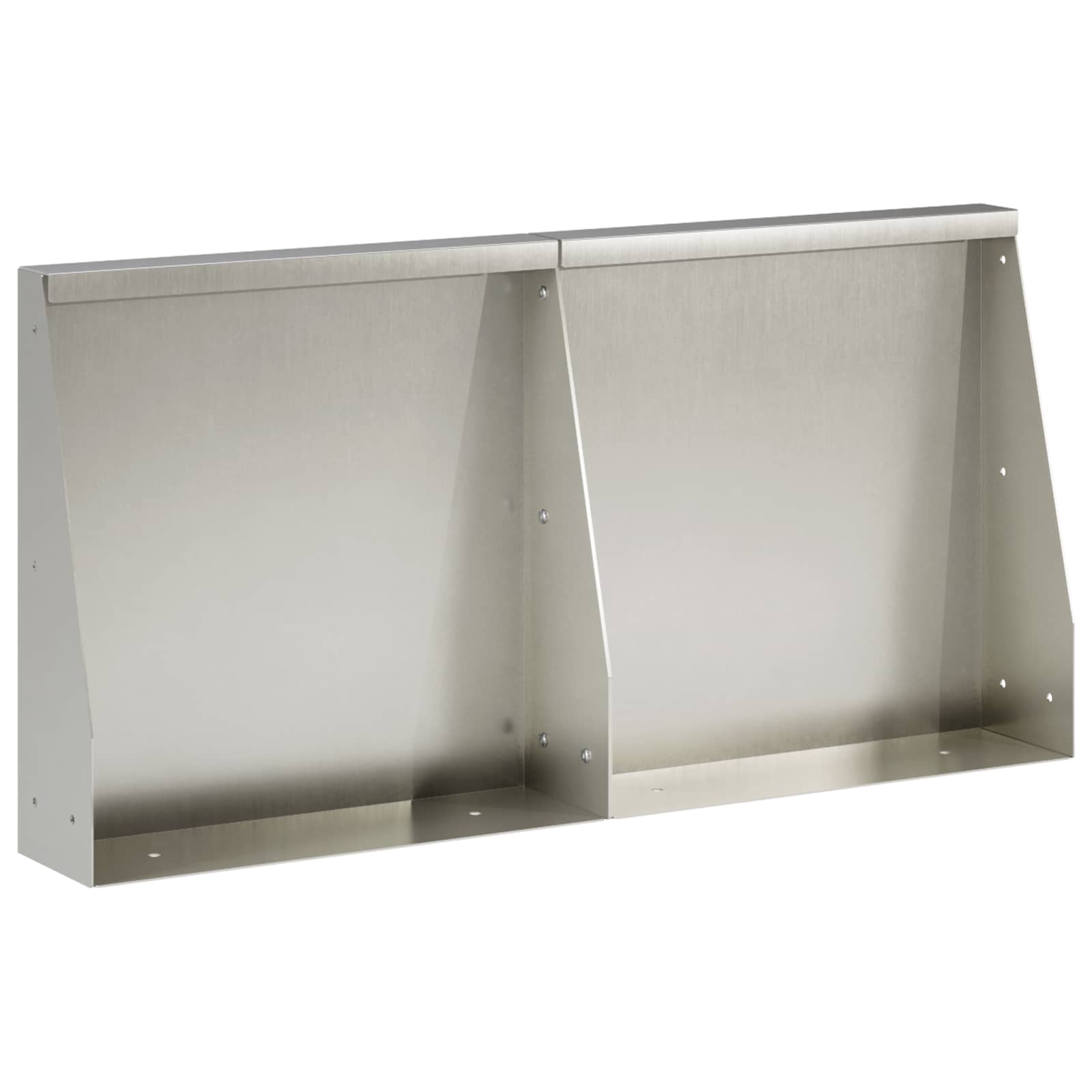 8015245_1.jpg vidaXL Oporný múr 2 ks 40 x 12 x 30 cm Nehrdzavejúca oceľ Strieborná – Obrázok 1
