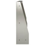 vidaXL Oporný múr 2 ks 40 x 12 x 30 cm Nehrdzavejúca oceľ Strieborná – Obrázok 4