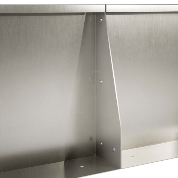 vidaXL Oporný múr 2 ks 40 x 12 x 30 cm Nehrdzavejúca oceľ Strieborná – Obrázok 7