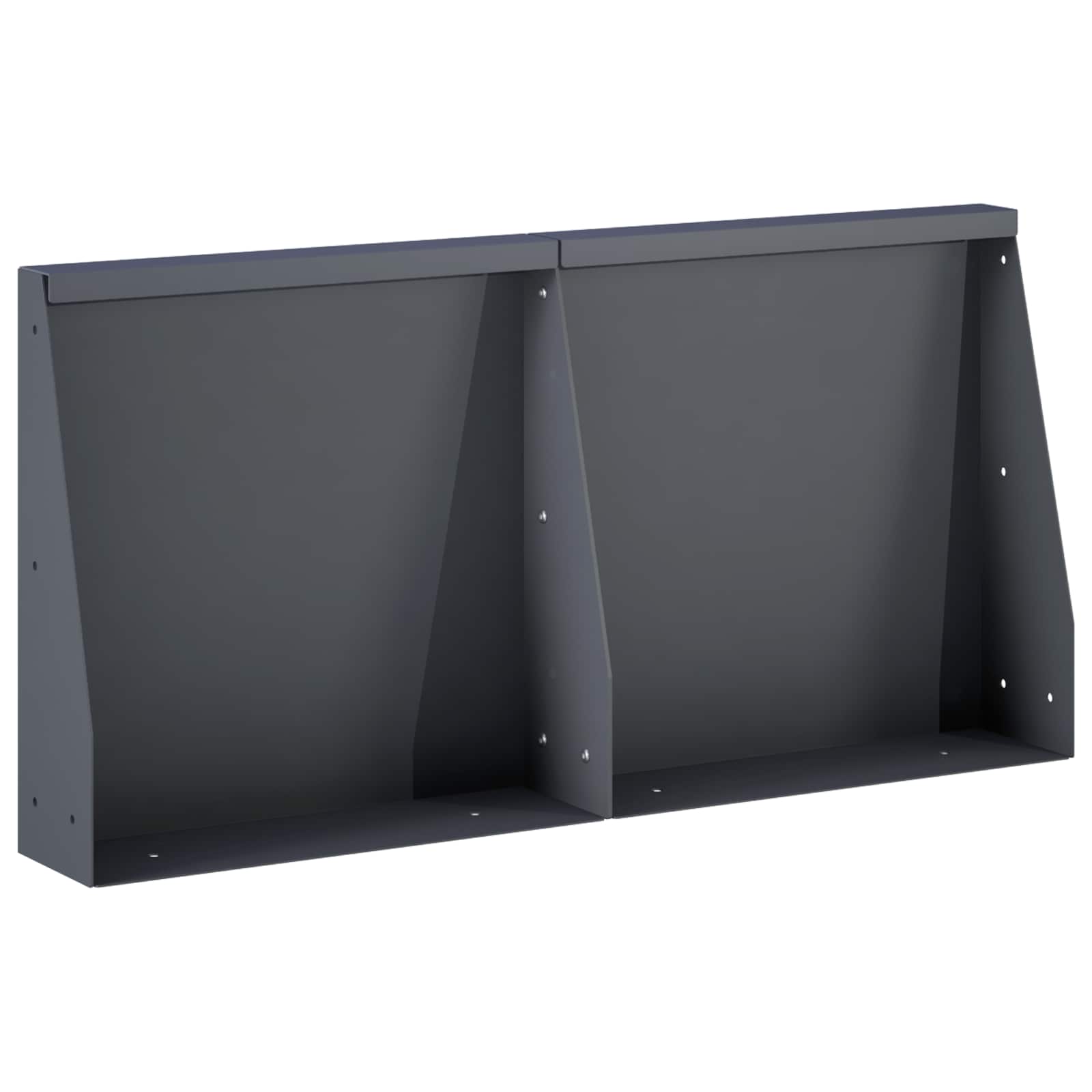 8015250_1.jpg vidaXL Oporný múr 2 ks 40 x 12 x 40 cm Oceľ Antracitová – Obrázok 1