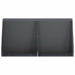 vidaXL Oporný múr 2 ks 40 x 12 x 40 cm Oceľ Antracitová – Obrázok 3