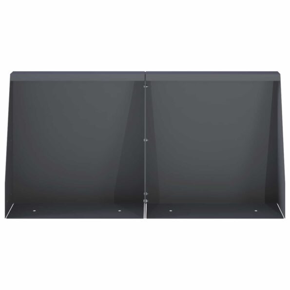 vidaXL Oporný múr 2 ks 40 x 12 x 40 cm Oceľ Antracitová – Obrázok 3