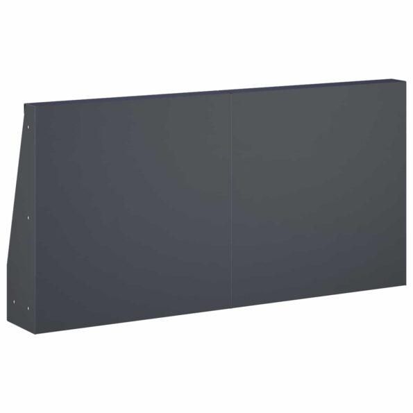 vidaXL Oporný múr 2 ks 40 x 12 x 40 cm Oceľ Antracitová – Obrázok 5