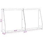vidaXL Oporný múr 2 ks 40 x 12 x 40 cm Oceľ Antracitová – Obrázok 8