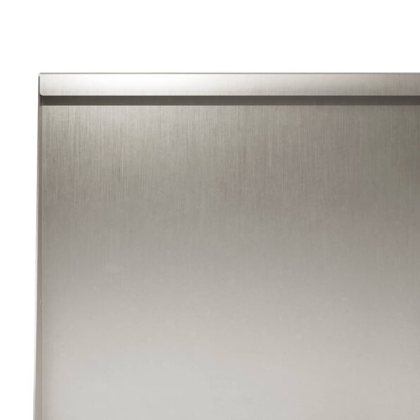 vidaXL Oporný múr 2 ks 40 x 12 x 40 cm Nehrdzavejúca oceľ Strieborná – Obrázok 6