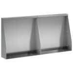 vidaXL Oporný múr 2 ks 40 x 12 x 50 cm Pozinkovaná oceľ Strieborná