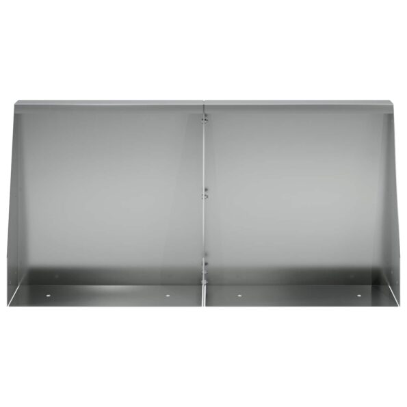 vidaXL Oporný múr 2 ks 40 x 12 x 50 cm Pozinkovaná oceľ Strieborná – Obrázok 3