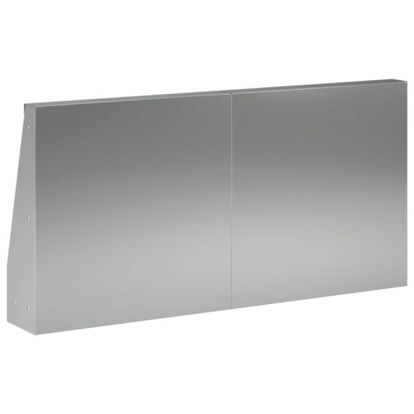 vidaXL Oporný múr 2 ks 40 x 12 x 50 cm Pozinkovaná oceľ Strieborná – Obrázok 5