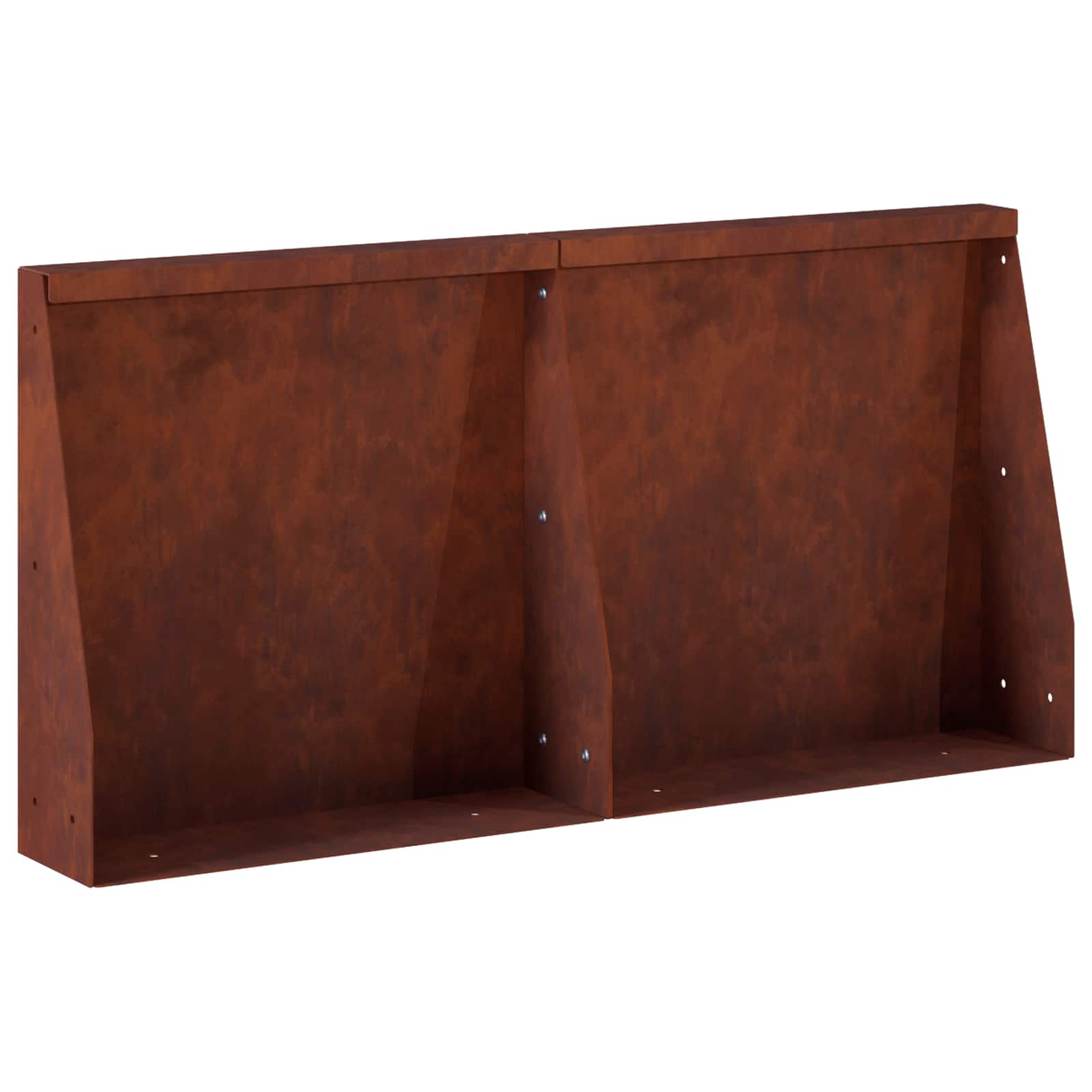 8015261_1.jpg vidaXL Oporný múr 2 ks 40 x 12 x 50 cm Poveternostne odolná oceľ – Obrázok 1