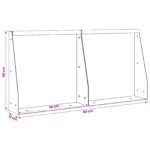 vidaXL Oporný múr 2 ks 40 x 12 x 50 cm Poveternostne odolná oceľ – Obrázok 10