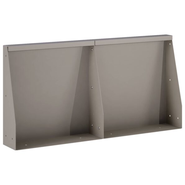 vidaXL Oporný múr 2 ks 40 x 12 x 50 cm Poveternostne odolná oceľ – Obrázok 3