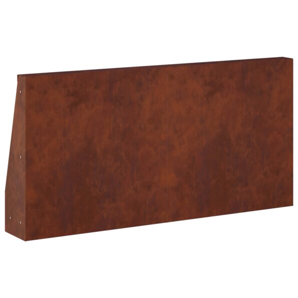 vidaXL Oporný múr 2 ks 40 x 12 x 50 cm Poveternostne odolná oceľ – Obrázok 6