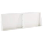 vidaXL Oporný múr 2 ks 60 x 12 x 50 cm Oceľ Biela
