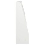 vidaXL Oporný múr 2 ks 60 x 12 x 50 cm Oceľ Biela – Obrázok 4