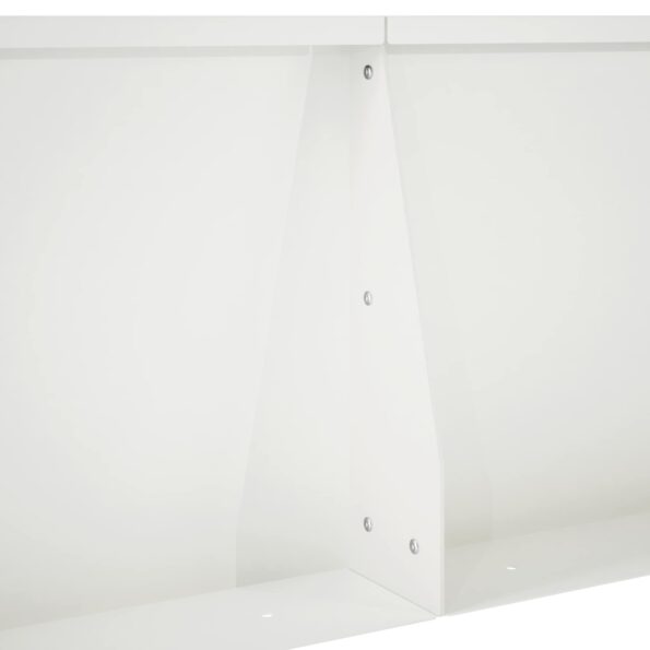 vidaXL Oporný múr 2 ks 60 x 12 x 50 cm Oceľ Biela – Obrázok 7