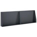 vidaXL Oporný múr 2 ks 60 x 12 x 50 cm Oceľ Antracitová