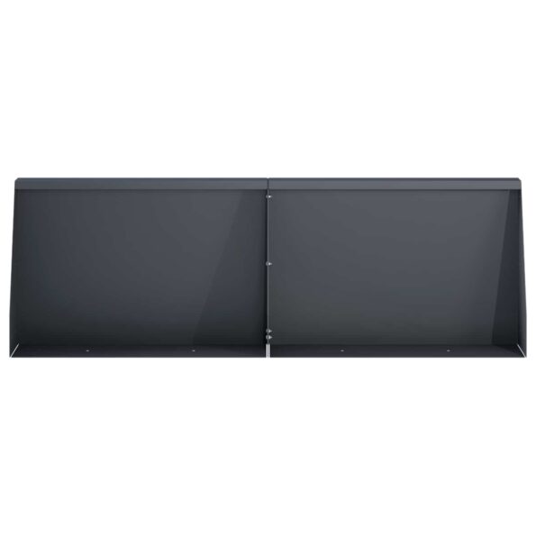 vidaXL Oporný múr 2 ks 60 x 12 x 50 cm Oceľ Antracitová – Obrázok 3