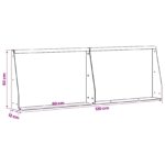 vidaXL Oporný múr 2 ks 60 x 12 x 50 cm Oceľ Antracitová – Obrázok 8
