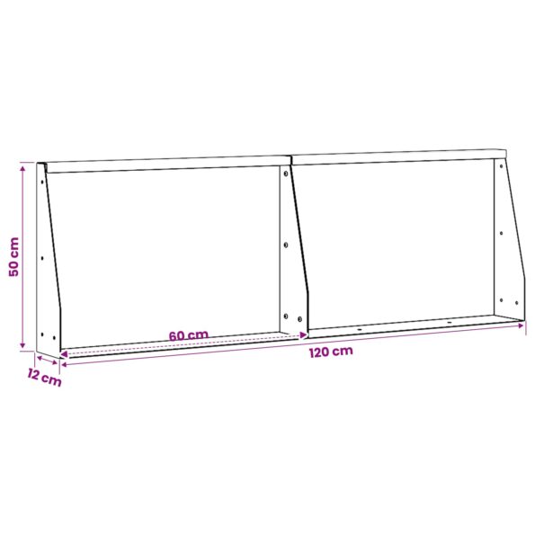 vidaXL Oporný múr 2 ks 60 x 12 x 50 cm Oceľ Antracitová – Obrázok 8