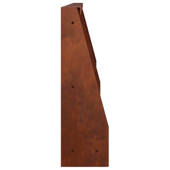 vidaXL Oporný múr 2 ks 60 x 12 x 50 cm Poveternostne odolná oceľ – Obrázok 5
