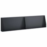vidaXL Oporný múr 2 ks 80 x 12 x 30 cm Oceľ Antracitová
