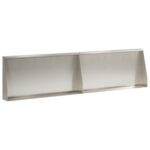 vidaXL Oporný múr 2 ks 80 x 12 x 30 cm Nehrdzavejúca oceľ Strieborná