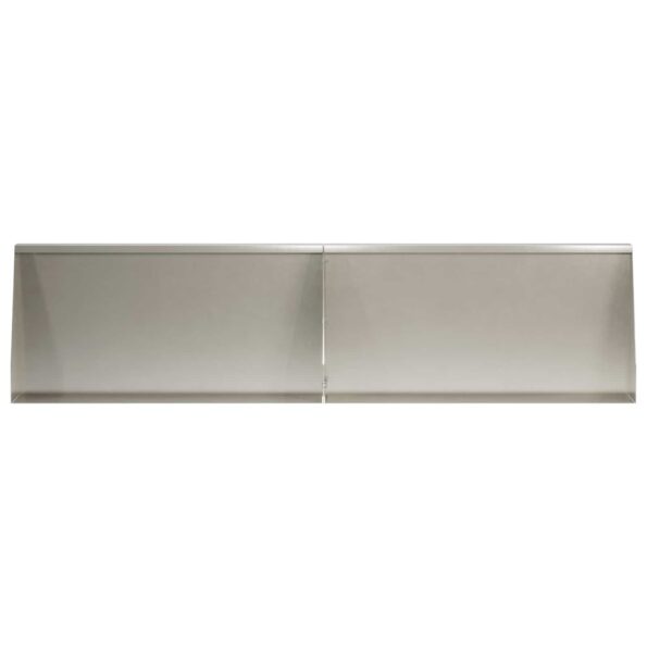 vidaXL Oporný múr 2 ks 80 x 12 x 30 cm Nehrdzavejúca oceľ Strieborná – Obrázok 3