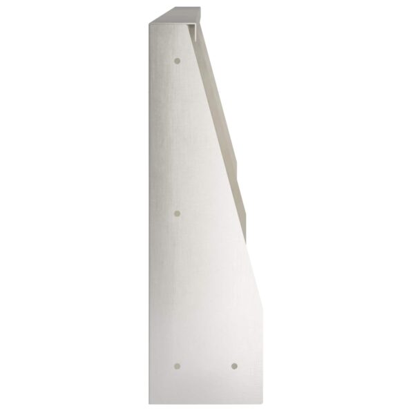 vidaXL Oporný múr 2 ks 80 x 12 x 30 cm Nehrdzavejúca oceľ Strieborná – Obrázok 4