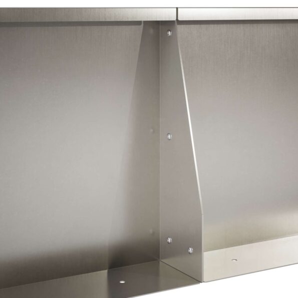 vidaXL Oporný múr 2 ks 80 x 12 x 30 cm Nehrdzavejúca oceľ Strieborná – Obrázok 7