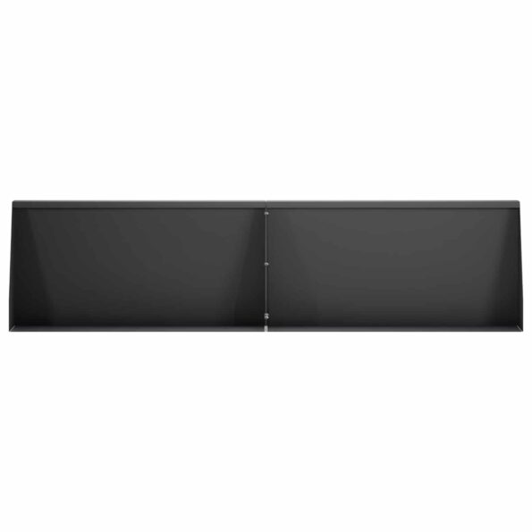vidaXL Oporný múr 2 ks 80 x 12 x 40 cm Oceľ Čierna – Obrázok 3
