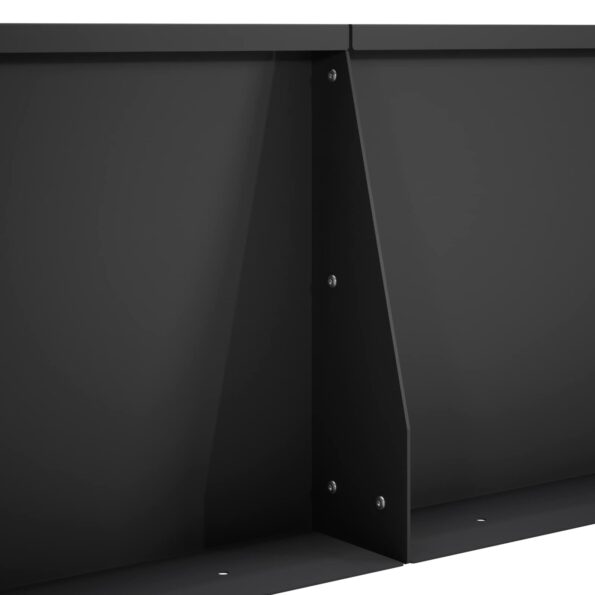 vidaXL Oporný múr 2 ks 80 x 12 x 40 cm Oceľ Čierna – Obrázok 7