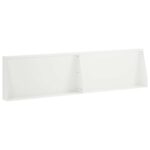 vidaXL Oporný múr 2 ks 80 x 12 x 40 cm Oceľ Biela