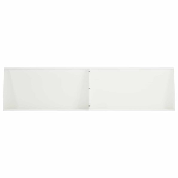 vidaXL Oporný múr 2 ks 80 x 12 x 40 cm Oceľ Biela – Obrázok 3
