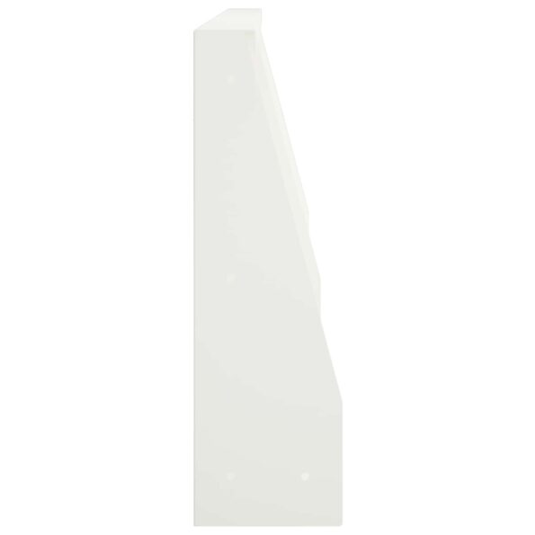 vidaXL Oporný múr 2 ks 80 x 12 x 40 cm Oceľ Biela – Obrázok 4