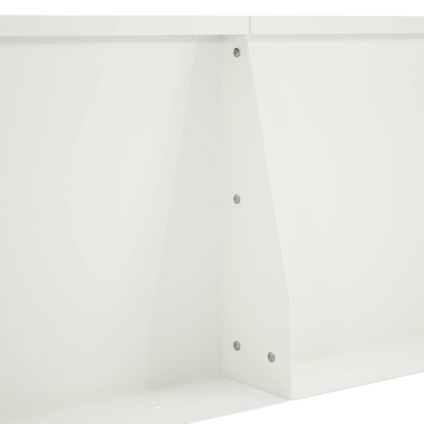 vidaXL Oporný múr 2 ks 80 x 12 x 40 cm Oceľ Biela – Obrázok 7