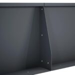 vidaXL Oporný múr 2 ks 80 x 12 x 40 cm Oceľ Antracitová – Obrázok 7