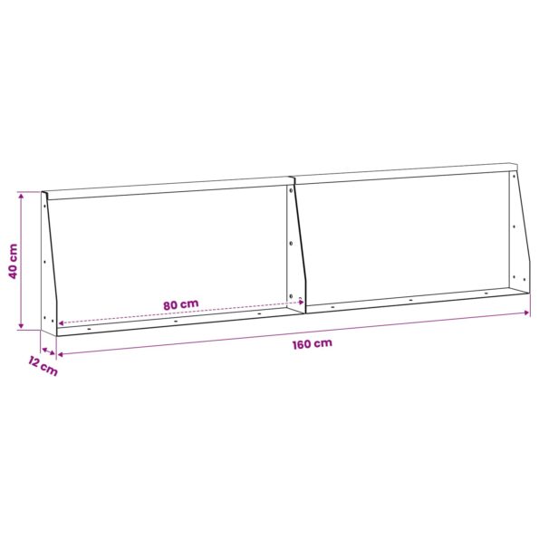 vidaXL Oporný múr 2 ks 80 x 12 x 40 cm Oceľ Olivovo zelená – Obrázok 8