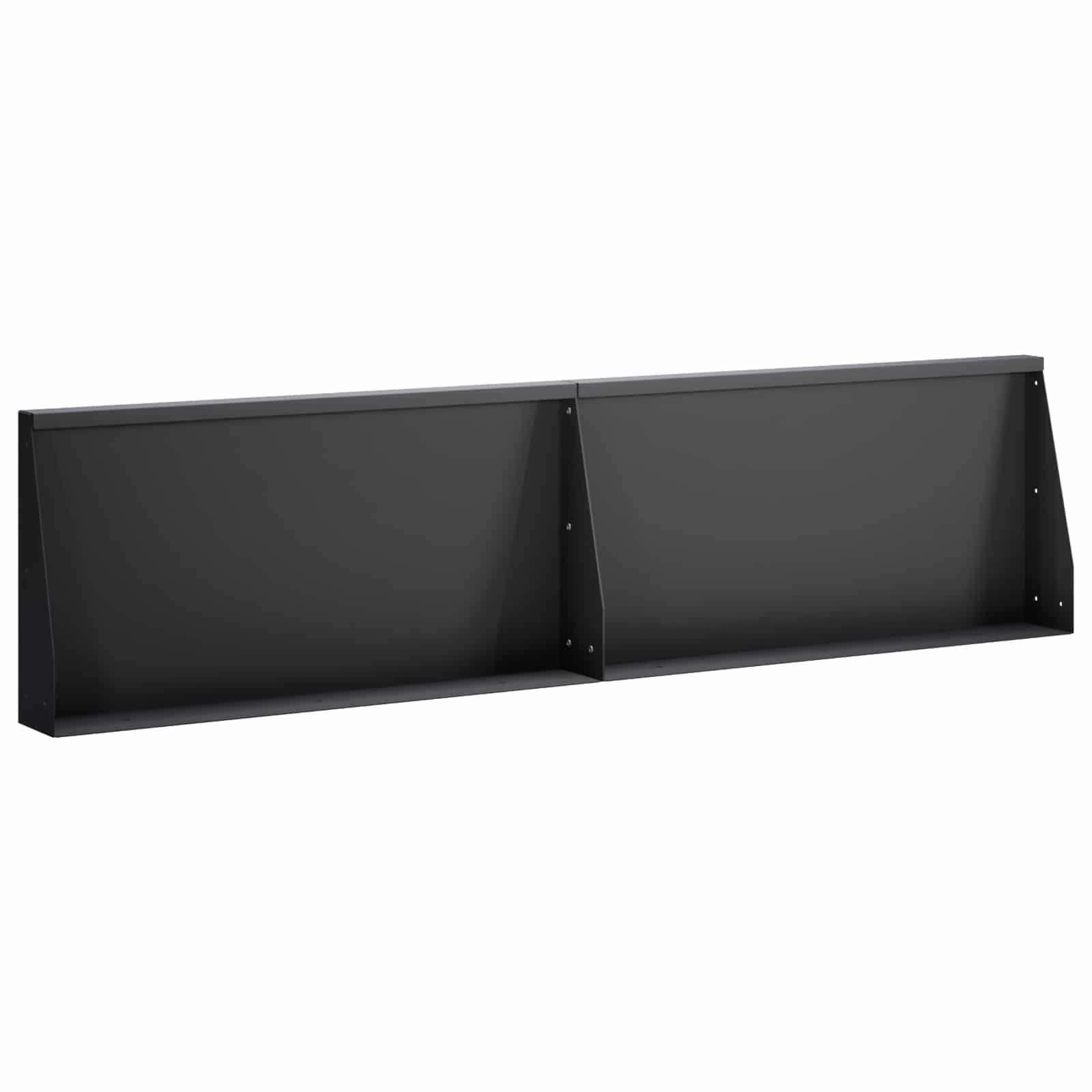 8015297_1.jpg vidaXL Oporný múr 2 ks 80 x 12 x 50 cm Oceľ Čierna – Obrázok 1